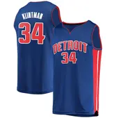 Men's Bobi Klintman Detroit Pistons Blue Jersey - Icon Edition - Fast Break