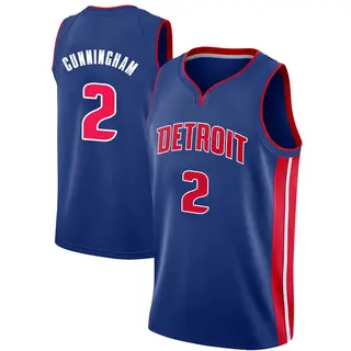 Men's Cade Cunningham Detroit Pistons Blue Jersey - Icon Edition - Swingman