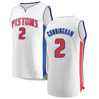 Men's Cade Cunningham Detroit Pistons White Jersey - Association Edition - Fast Break