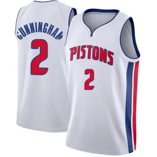 Men's Cade Cunningham Detroit Pistons White Jersey - Association Edition - Swingman