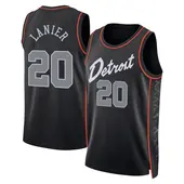 Men's Chaz Lanier Detroit Pistons Black 2023/24 City Edition Jersey - Swingman