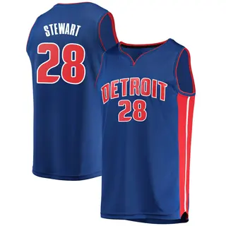 Men's Isaiah Stewart Detroit Pistons Blue Jersey - Icon Edition - Fast Break