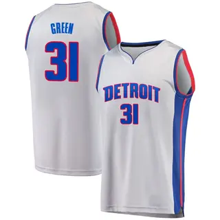 Men's Javonte Green Detroit Pistons Green Gray Alternate Jersey - Statement Edition - Fast Break