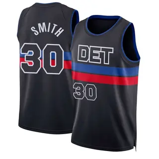 Men's Joe Smith Detroit Pistons Black 2024/25 Statement Edition Jersey - Swingman