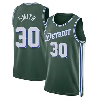 Men's Joe Smith Detroit Pistons Green 2022/23 City Edition Jersey - Swingman