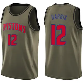 Men's Tobias Harris Detroit Pistons Green Salute to Service Jersey - Swingman