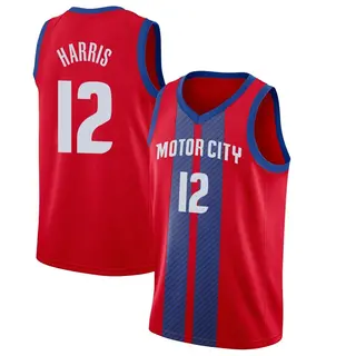 Men's Tobias Harris Detroit Pistons Red 2019/20 Finished Jersey - City Edition - Swingman