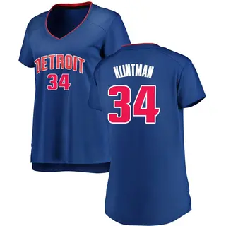 Women's Bobi Klintman Detroit Pistons Royal Jersey - Icon Edition - Fast Break
