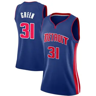 Women's Javonte Green Detroit Pistons Blue Jersey - Icon Edition - Swingman