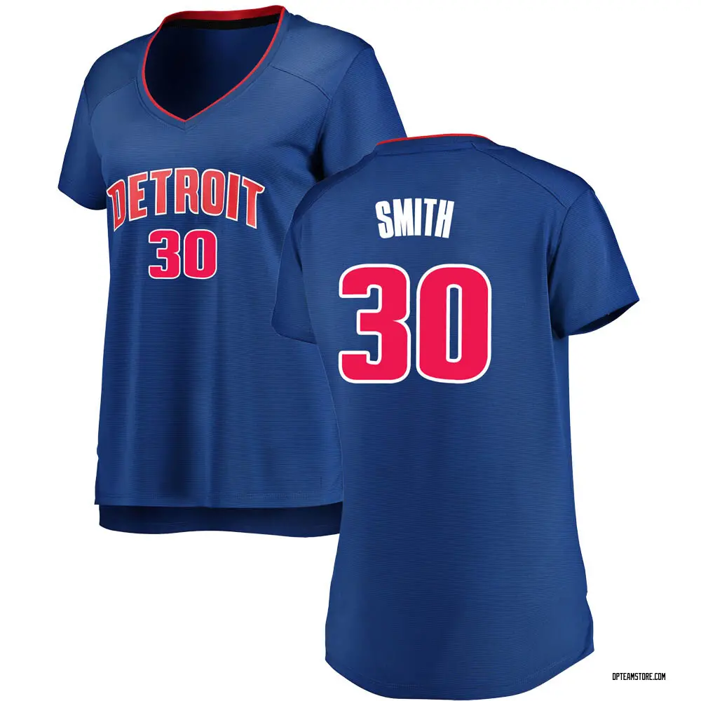 Women's Joe Smith Detroit Pistons Royal Jersey - Icon Edition - Fast Break