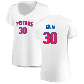Women's Joe Smith Detroit Pistons White Jersey - Association Edition - Fast Break