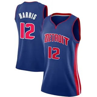 Women's Tobias Harris Detroit Pistons Blue Jersey - Icon Edition - Swingman