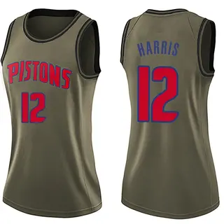 Women's Tobias Harris Detroit Pistons Green Salute to Service Jersey - Swingman