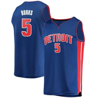 Youth Alec Burks Detroit Pistons Blue Jersey - Icon Edition - Fast Break