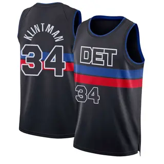 Youth Bobi Klintman Detroit Pistons Black 2024/25 Statement Edition Jersey - Swingman