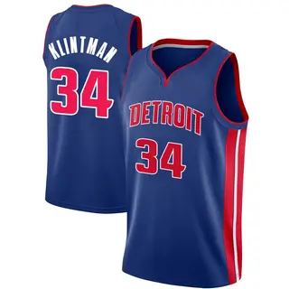 Youth Bobi Klintman Detroit Pistons Blue Jersey - Icon Edition - Swingman