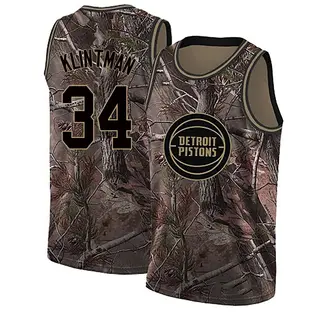 Youth Bobi Klintman Detroit Pistons Camo Realtree Collection Jersey - Swingman