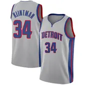 Youth Bobi Klintman Detroit Pistons Silver Jersey - Statement Edition - Swingman