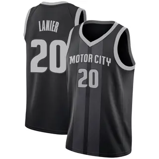 Youth Chaz Lanier Detroit Pistons Black 2018/19 Jersey - City Edition - Swingman