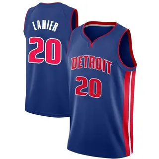 Youth Chaz Lanier Detroit Pistons Blue Jersey - Icon Edition - Swingman
