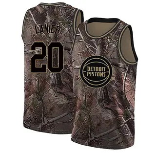 Youth Chaz Lanier Detroit Pistons Camo Realtree Collection Jersey - Swingman