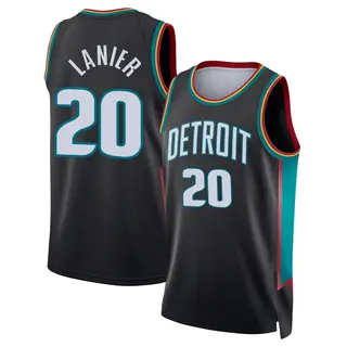 Youth Chaz Lanier Detroit Pistons Charcoal 2025/26 City Edition Jersey - Swingman