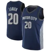 Youth Chaz Lanier Detroit Pistons Navy Jersey - City Edition - Swingman