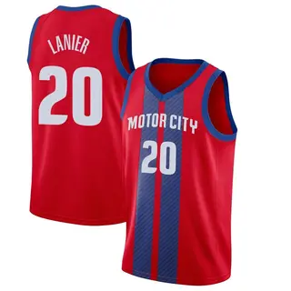 Youth Chaz Lanier Detroit Pistons Red 2019/20 Finished Jersey - City Edition - Swingman