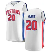 Youth Chaz Lanier Detroit Pistons White Jersey - Association Edition - Fast Break