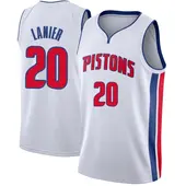Youth Chaz Lanier Detroit Pistons White Jersey - Association Edition - Swingman