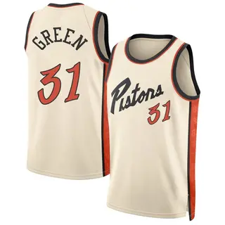 Youth Javonte Green Detroit Pistons Green Tan 2024/25 City Edition Jersey - Swingman