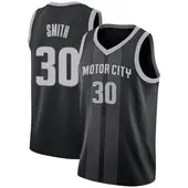 Youth Joe Smith Detroit Pistons Black 2018/19 Jersey - City Edition - Swingman