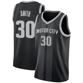 Youth Joe Smith Detroit Pistons Black 2018/19 Jersey - City Edition - Swingman