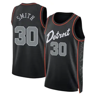 Youth Joe Smith Detroit Pistons Black 2023/24 City Edition Jersey - Swingman