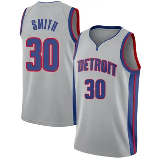 Youth Joe Smith Detroit Pistons Silver Jersey - Statement Edition - Swingman
