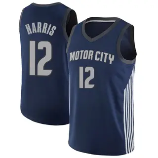 Youth Tobias Harris Detroit Pistons Navy Jersey - City Edition - Swingman